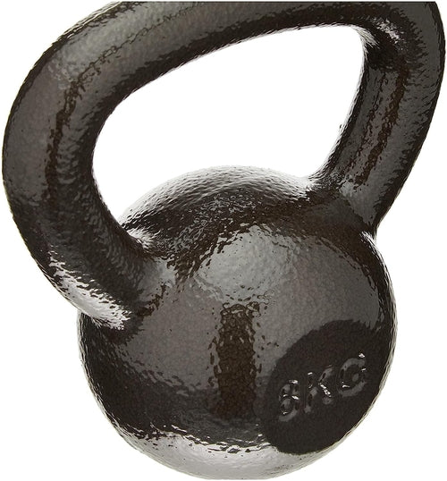 Kettlebell for Home Gym & Workout Fitness Training (4 Kg, Black)