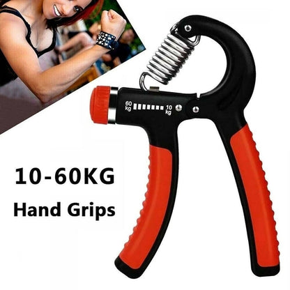 Hand Grip Strength Power Trainer Gripper Strengthener Adjustable Gym