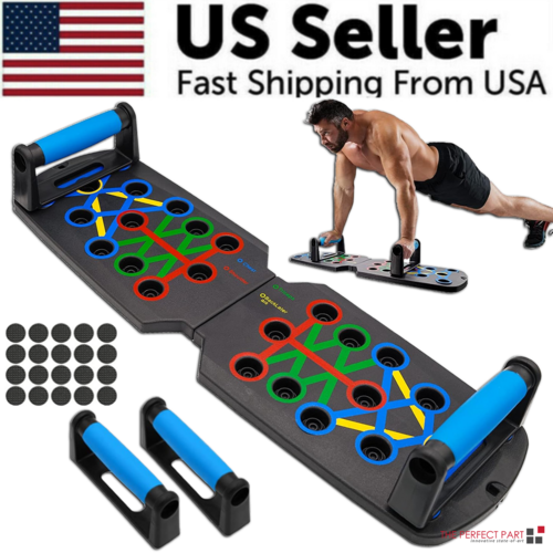 28 in 1 Push Up Rack Board System Fitness Workout Train Home Gym
