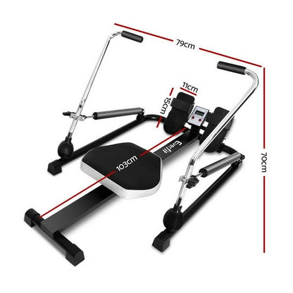 Everfit Rowing Machine Rower Hydraulic Resistance Fitness Gym Home