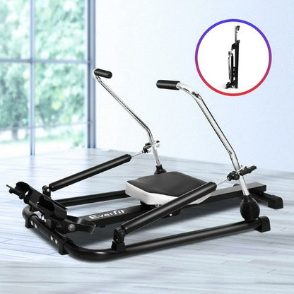 Everfit Rowing Machine Rower Hydraulic Resistance Fitness Gym Home