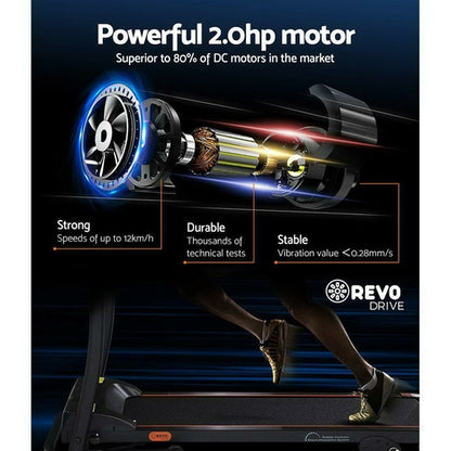 Everfit Treadmill Electric Home Gym Fitness Exercise Equipment Incline