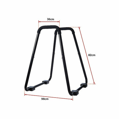 Heavy Duty Body Press Core Bars Push Up Home Gym Parallette Stand