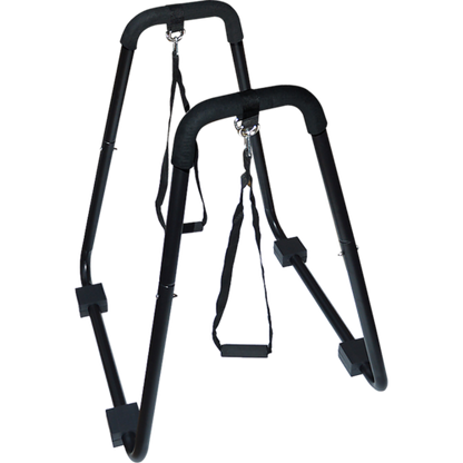 Heavy Duty Body Press Core Bars Push Up Home Gym Parallette Stand